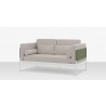DecoScapes Oliver Loveseat - Angled with Pillow