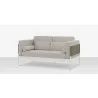 DecoScapes Oliver Loveseat - Angled with Pillow - DecoScapes Oliver Loveseat - Angled with Pillow