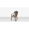 Paris Dining Arm Chair - Black & White2