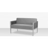 Source Furniture Skye Loveseat Silver Gray