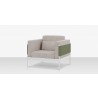 DecoScapes Oliver Club Chair - Angled with Pillow