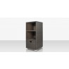 DecoScape Zen Towel Storage in Espresso - Angled
