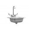 TrueFlame 15"x 15" Drop-in Sink - Side