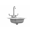 TrueFlame 15"x 15" Drop-in Sink - Side - TrueFlame 15"x 15" Drop-in Sink - Side