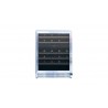 TrueFlame 24" Outdoor Rated Dual Zone Wine Cooler - Front and Closed 