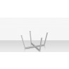 Source Furniture Contemporary Flat X 49 Style Dining Table Base Angle 1