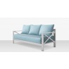 Source Furniture Dynasty Sofa Light Blue Side Angle