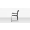 DecoScapes Fiji Rope Dining Arm Chair in Charcoal Rope - Side