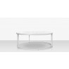 Source Furniture Iconic Aluminum 48'' Wide Round Nesting Table 3