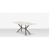 DecoScapes Oliver Emerald Rimless Porcelain Dining Table - Angled