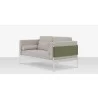 DecoScapes Oliver Loveseat - Side Angled with Pillow - DecoScapes Oliver Loveseat - Side Angled with Pillow