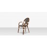 Paris Dining Arm Chair - Black & White 4
