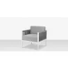 Source Furniture Skye Club Chair Style Silver White - Source Furniture Skye Club Chair Style Silver White