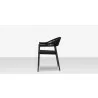 Source Furniture Skye Dining Arm Chair Black Side - Source Furniture Skye Dining Arm Chair Black Side