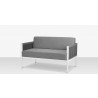 Source Furniture Skye Loveseat White Gray