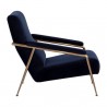 Sunpan Tutti Lounge Chair Abbington Navy - Side Angle