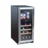 TrueFlame 15" Outdoor Rated Dual Zone Wine Cooler -  Angled with Closed Door - TrueFlame 15" Outdoor Rated Dual Zone Wine Cooler -  Angled with Closed Door