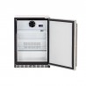 TrueFlame 5.3 Cu. Deluxe Outdoor Rated Fridge - Front and Opened with Controls