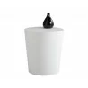 Montague End Table - High Gloss White - With Decor - Montague End Table - High Gloss White - With Decor