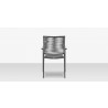 DecoScapes Fiji Rope Dining Arm Chair in Charcoal Rope - Back