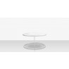 Source Furniture Iconic Aluminum 30'' Wide Round Nesting Table 5