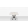 DecoScapes Oliver Emerald Rimless Porcelain Dining Table - Large - Side