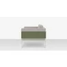 DecoScapes Oliver Loveseat -  Side Angled - DecoScapes Oliver Loveseat -  Side Angled