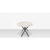 DecoScapes Oliver Oval Rimless Porcelain Dining Table - Side