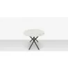 DecoScapes Oliver Oval Rimless Porcelain Dining Table - Side - DecoScapes Oliver Oval Rimless Porcelain Dining Table - Side