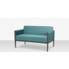 Source Furniture Skye Loveseat Teal Gray