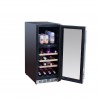 TrueFlame 15" Outdoor Rated Dual Zone Wine Cooler - Side Open