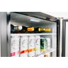 TrueFlame 5.3 Cu. Deluxe Outdoor Rated Fridge - inside with Contents