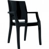Arthur Polycarbonate Modern Dining Chair - Black