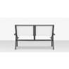 Source Furniture Fusion Aluminum Sling Loveseat back side view 4