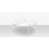 Source Furniture Iconic Aluminum 48'' Wide Round Nesting Table 