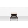 Source Furniture Lucaya Armless Chaise With Standard Cushion Espresso  Back