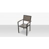 Source Furniture Napa Aluminum Stackable Dining ArmChair  4