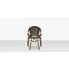 Paris Dining Arm Chair - Black & White - Paris Dining Arm Chair - Black & White