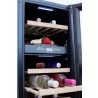 TrueFlame 15" Outdoor Rated Dual Zone Wine Cooler - Interior Light Wood Rack Pullout - TrueFlame 15" Outdoor Rated Dual Zone Wine Cooler - Interior Light Wood Rack Pullout
