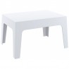 Box Resin Outdoor Center Table - White