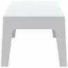 Box Resin Outdoor Center Table - White - Box Resin Outdoor Center Table - White