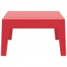 Box Resin Outdoor Center Table - Red
