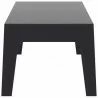 Box Resin Outdoor Center Table - Black - Box Resin Outdoor Center Table - Black
