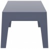 Box Resin Outdoor Center Table - Silver Gray