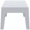 Box Resin Outdoor Center Table - White - Box Resin Outdoor Center Table - White