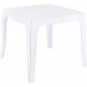 Queen Polycarbonate Side Table - Glossy White