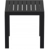 Ocean Square Resin Side Table - Black