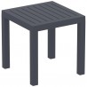 Ocean Square Resin Side Table - Dark Gray