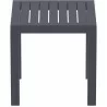 Ocean Square Resin Side Table - Dark Gray - Ocean Square Resin Side Table - Dark Gray