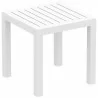 Ocean Square Resin Side Table - White - Ocean Square Resin Side Table - White